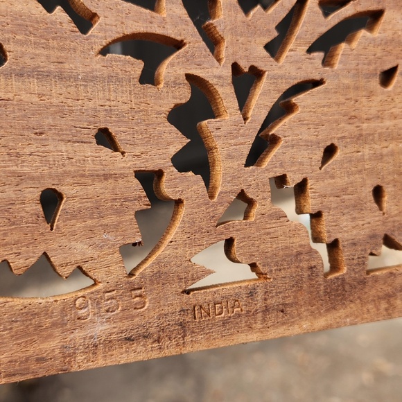 Wooden Carved Intricate Design Panel - Picture 3 of 5